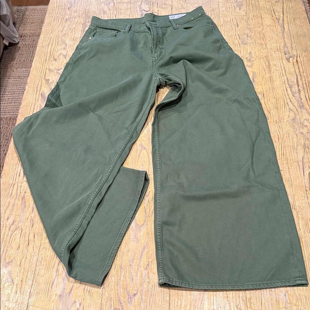 GAP Women's Green Flare Jeans